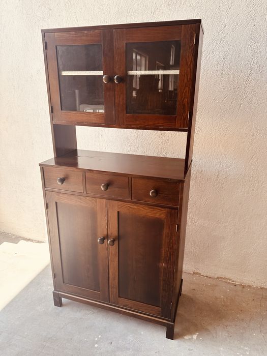Старинен бюфет с витрина – Arts & Crafts, 1920–1940 г.