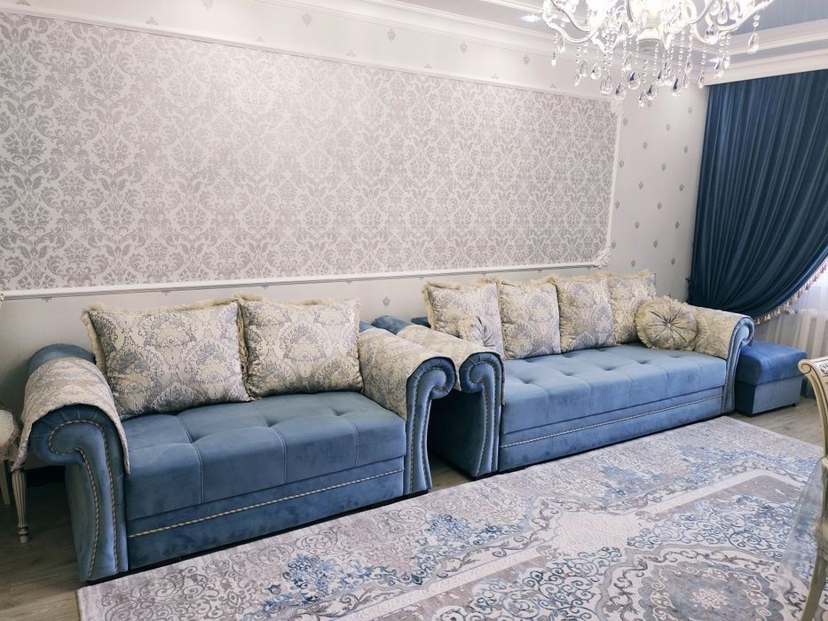 Мягкий уголок 3+2+пуфик