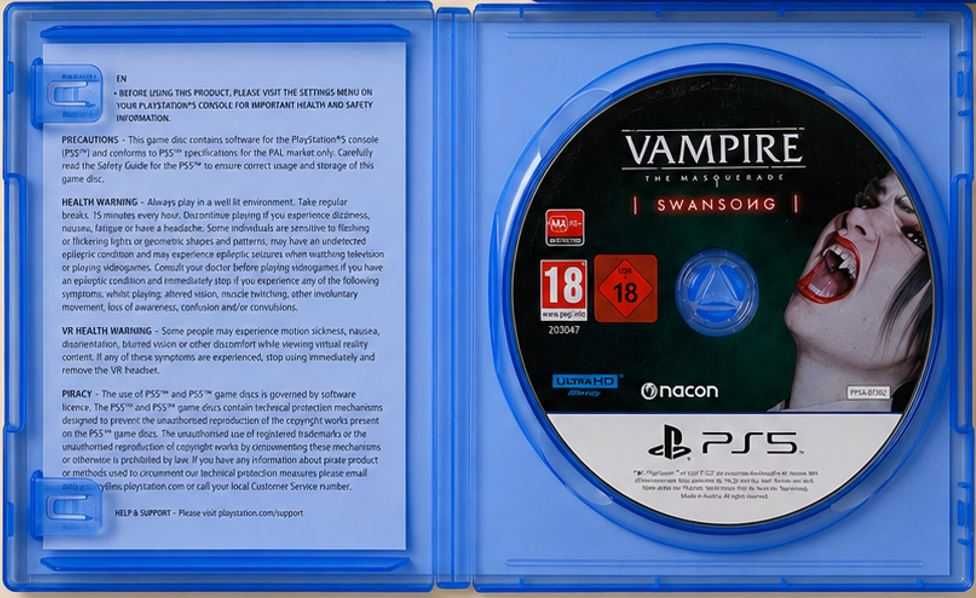 Игра Vampire: The Masquerade – Swansong - PS5