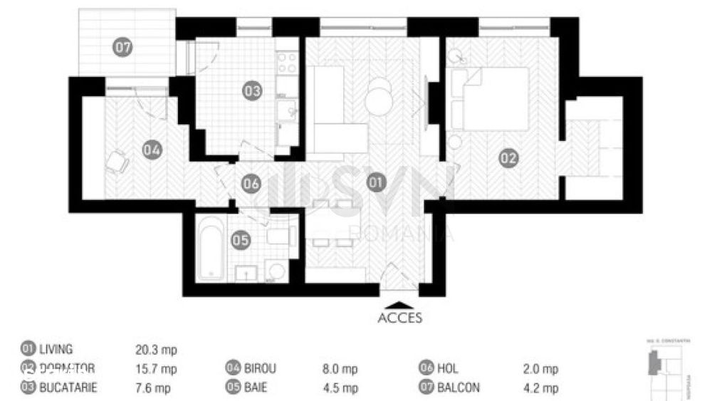 Apartament 3 camere Baneasa