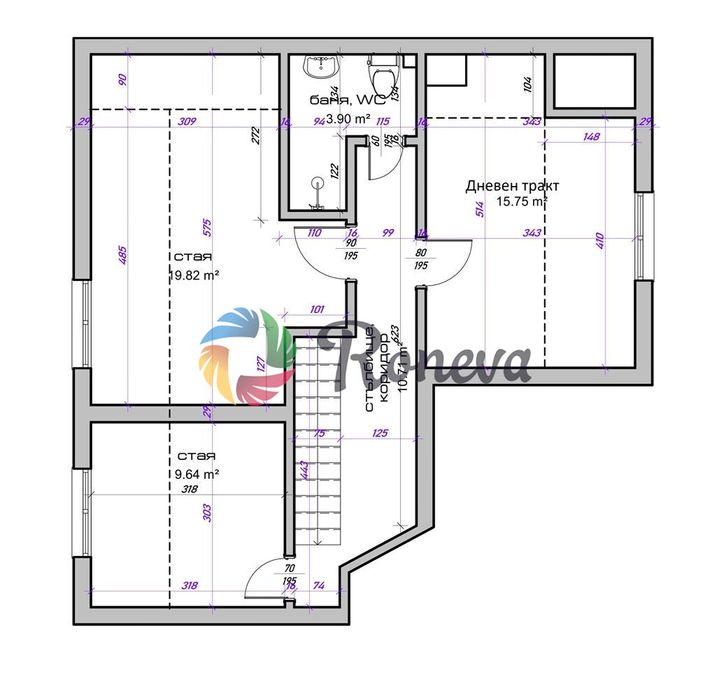Дава се под наем Тристаен апартамент в Варна, Център - 83 кв.м за 612 € - Снимка #3