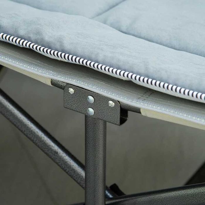 Сгъваемо походно легло Outsunny, матрак, чанта за носене 188x64,5x53см