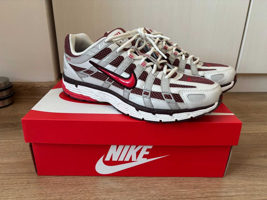 Маратонки Nike P-6000 Metallic Summit White Fire Red  | 44.5 EU 10.5 US