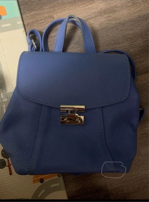 Ghiozdan/ geanta crosbody 2 in 1 piele naturala