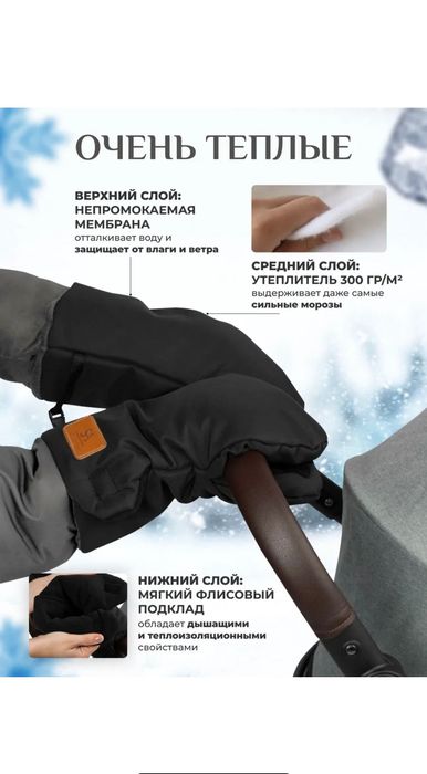 Муфта - варежки для коляски + сумка