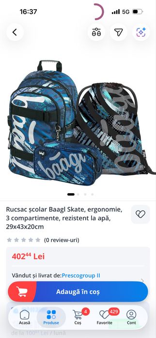 Ghiozdan scoala Baagl