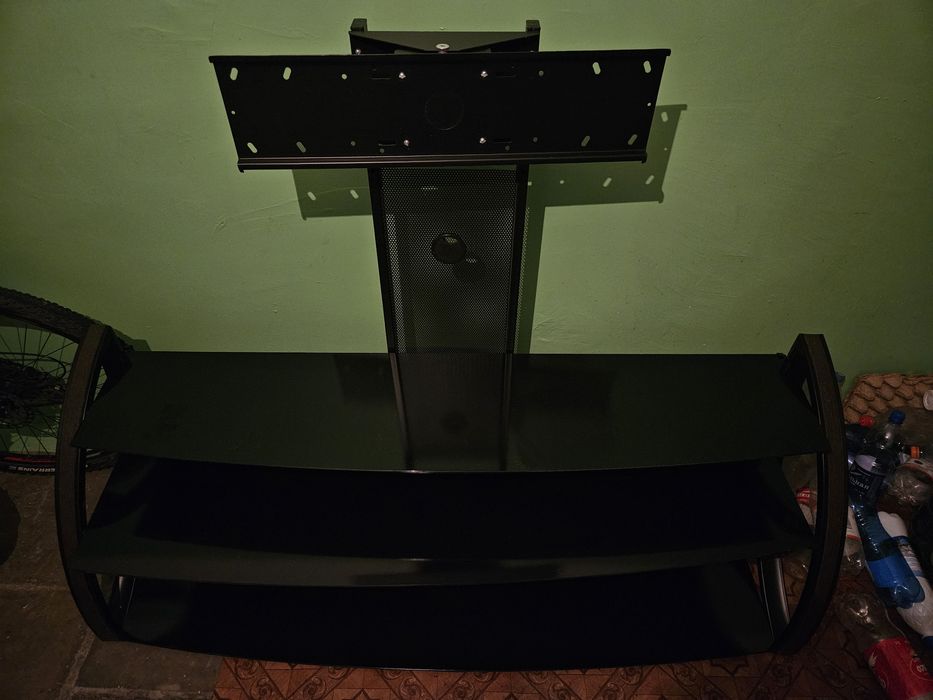 Тв тумба со стойкой, стекло