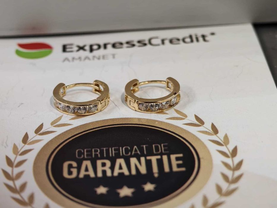 (Ag44 6604) Cercei aur 14K 1.27g