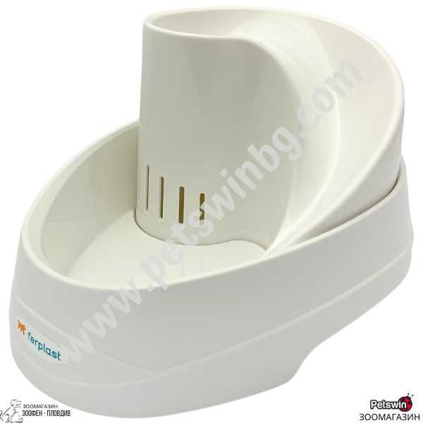 Автоматичен Диспенсър/Фонтан за Вода- за Куче/Коте- 2L- Бял - Ferplast