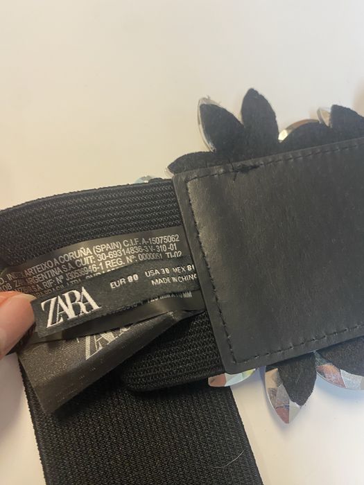 Колан Zara - ластичен с цветни камъни