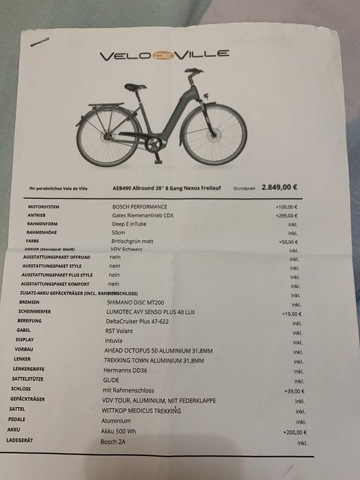 Vand bicicleta electrica Velo de Ville