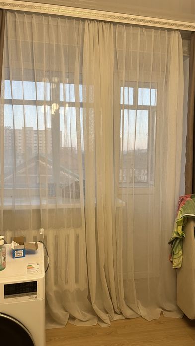 Тюли лен белая ….