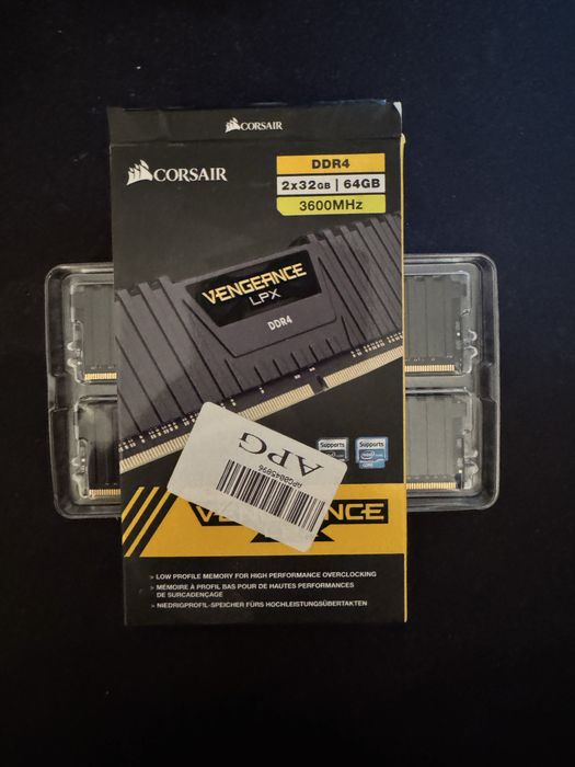 Corsair 64gb(32*2) 3600mhz cl18