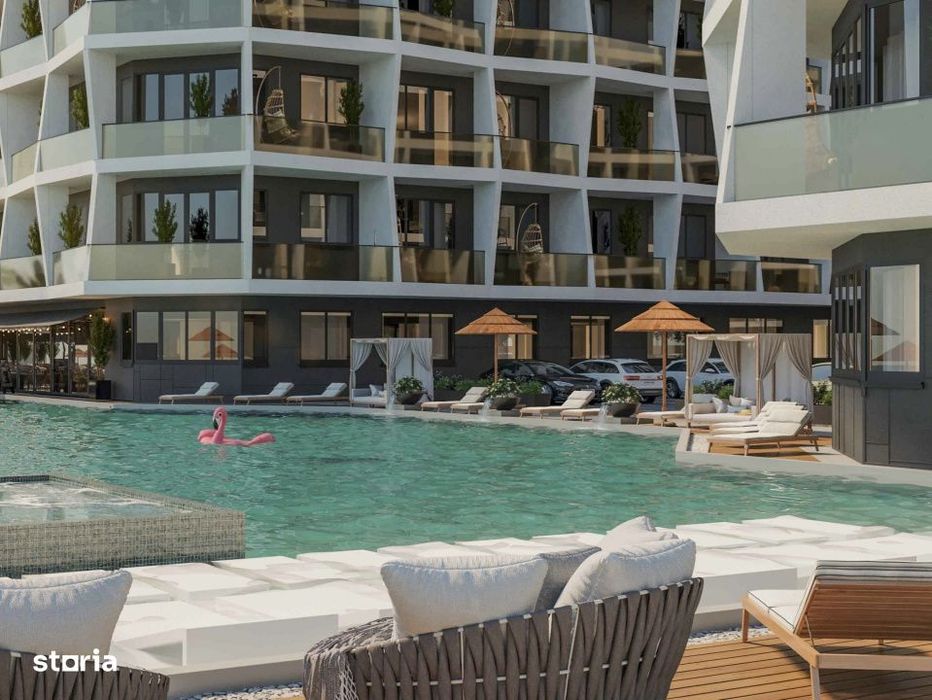 Apartament in complex rezidential cu piscina si vedere catre lac