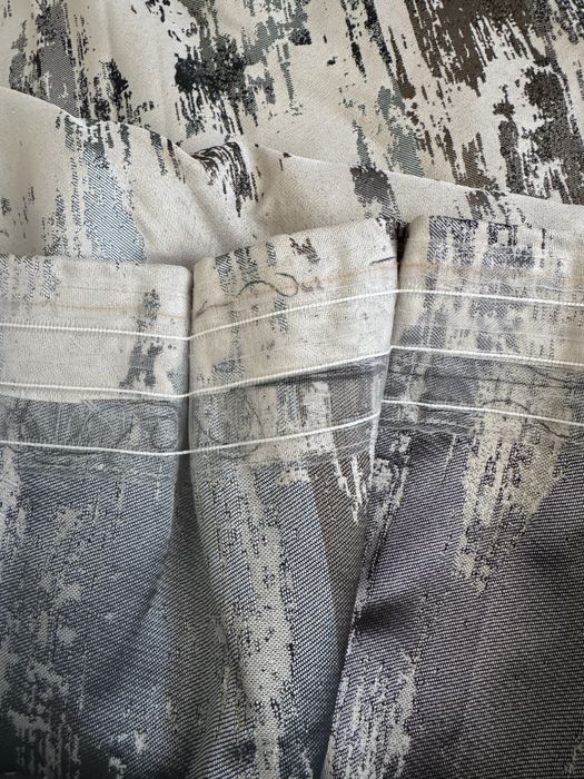 Draperie noua, gri, albastru, minimalist