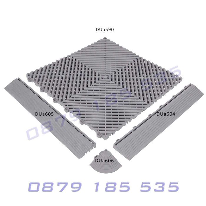 PVC модулна подова настилка гараж квадратна плочка