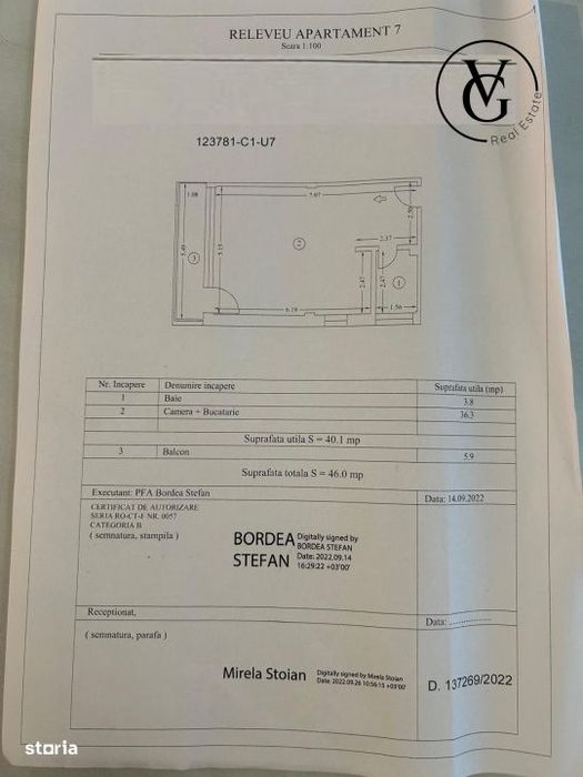 Studio elegant cu parcare Hanul Cu Peste