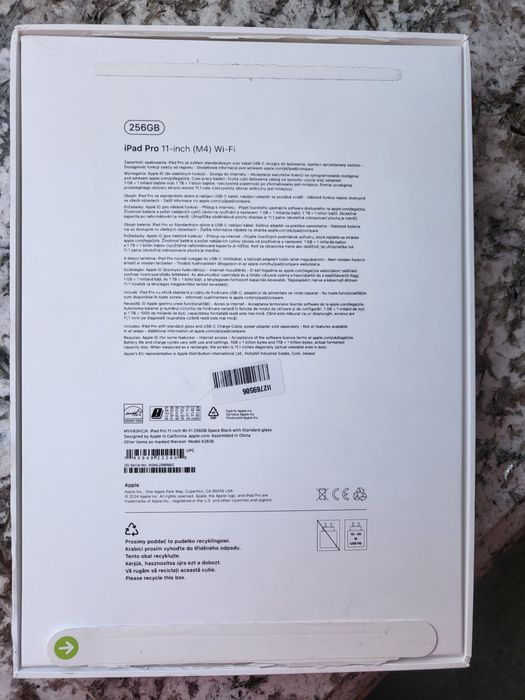 iPad Pro 11" M4 (2024) 7th Gen Wifi 256 GB, Space Black, Ca nou