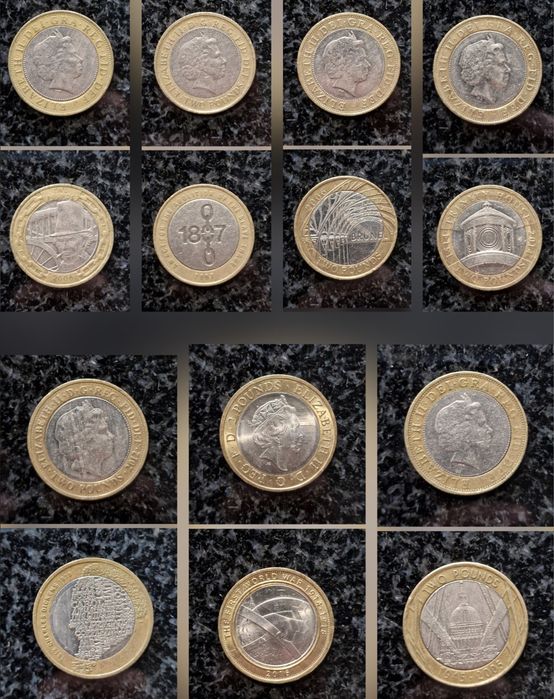 Английски монети – различни години и дизайни