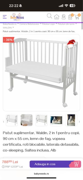 Patut Co-sleeping Waldin 2 in 1