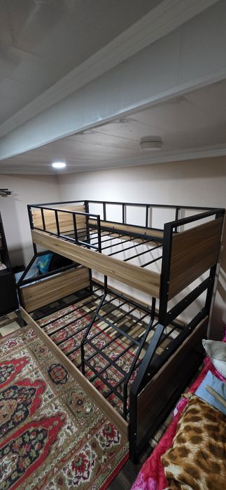 Двухъярусная кровать трансформеры. Иккига ажраладиган  2 етажли кроват