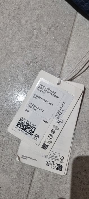 Мъжки Дънки COS 34/32 Нови