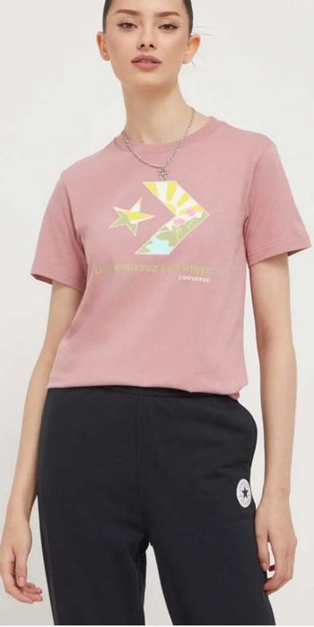 Памучна тениска Converse размер S