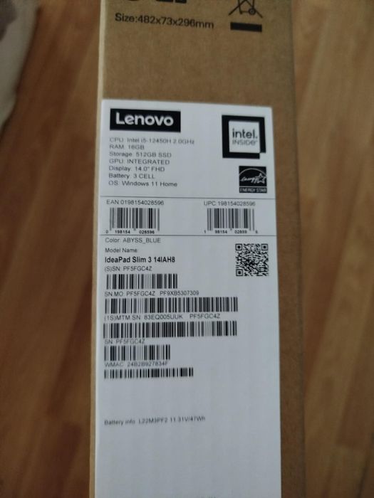 Vand leptop ideaPad  slim 3 14IAH8