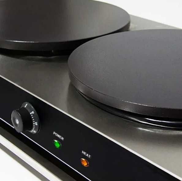 LIVRARE GRATUITA Crepiera pe gaz 2 Plite aparat clatite Uriase NOU