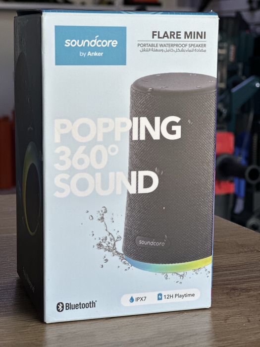 Новая беспроводная колонка Anker Soundcore Flare Mini (Звук 360°)