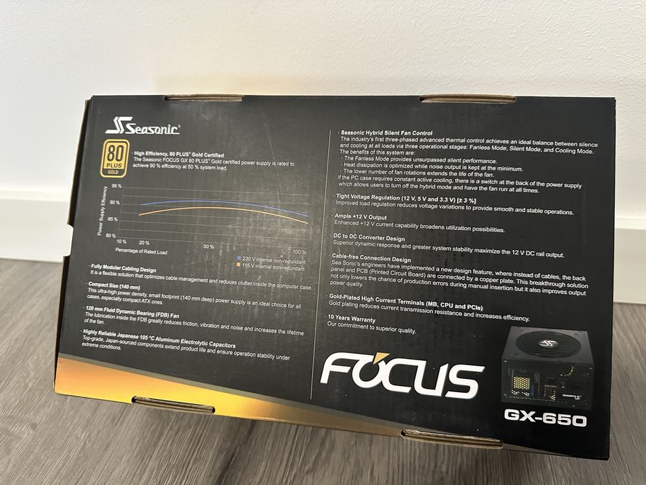 Sursa Seasonic Focus GX, 80+ Gold, 650W