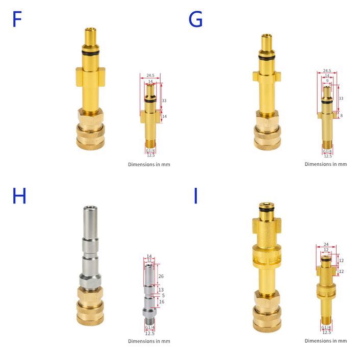 Адаптер/Накрайник за всички водоструйки Karcher Parkside Bosch Lavor