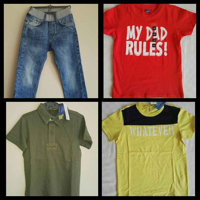 Нови дрехи ръст 122 -128 Nike, Benetton, H&M