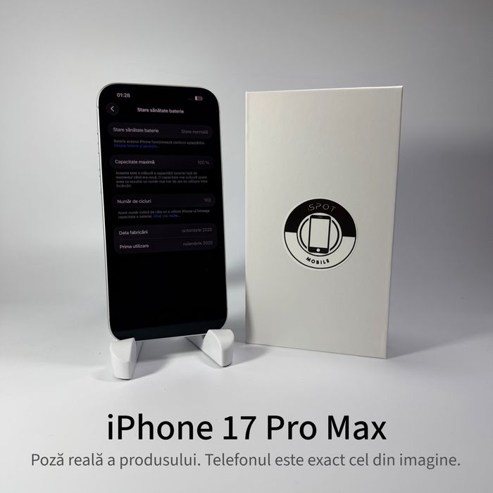 ispotmobile.ro  iPhone 17 Pro Max 256GB Garanție 2 ani