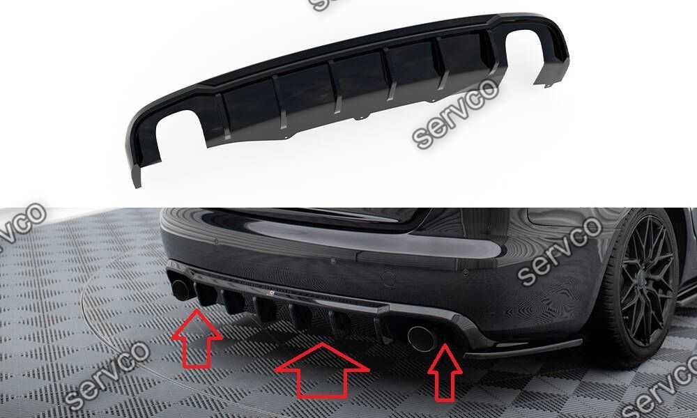 Prelungire difuzor bara spate Audi A4 B8 2008-2012 v29 Maxton Design
