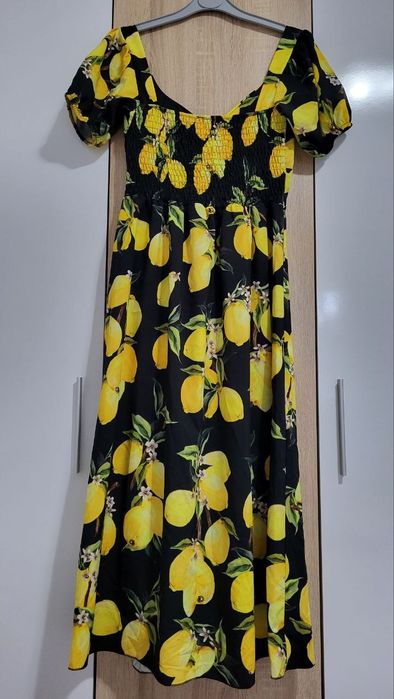 Рокля с лимони, размер S-M