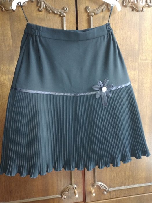 Юбка школьная синяя. 40 размер.