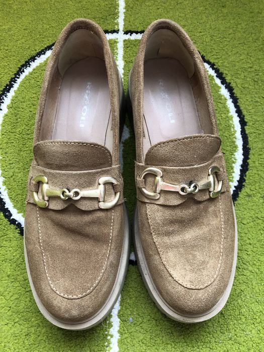 Mocasini piele intoarsa, marimea 38
