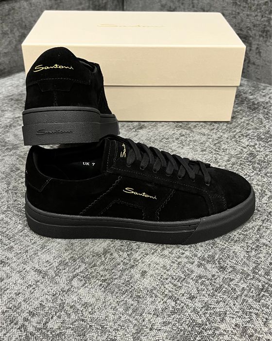 Замшевые кеды Сантони