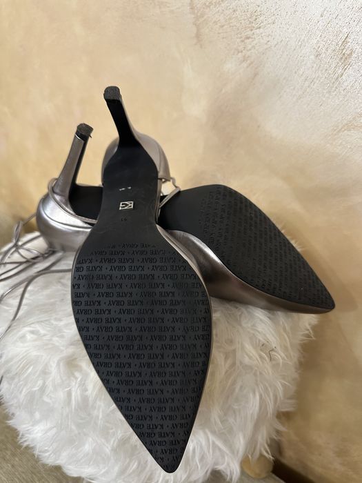 Pantofi stiletto Kate Grey marimea 39