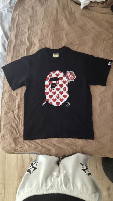 Tricou bape cu trandafir