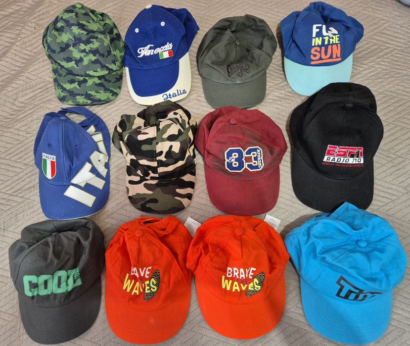 Lot șepci, pălării, căciuli, fulare pt copii