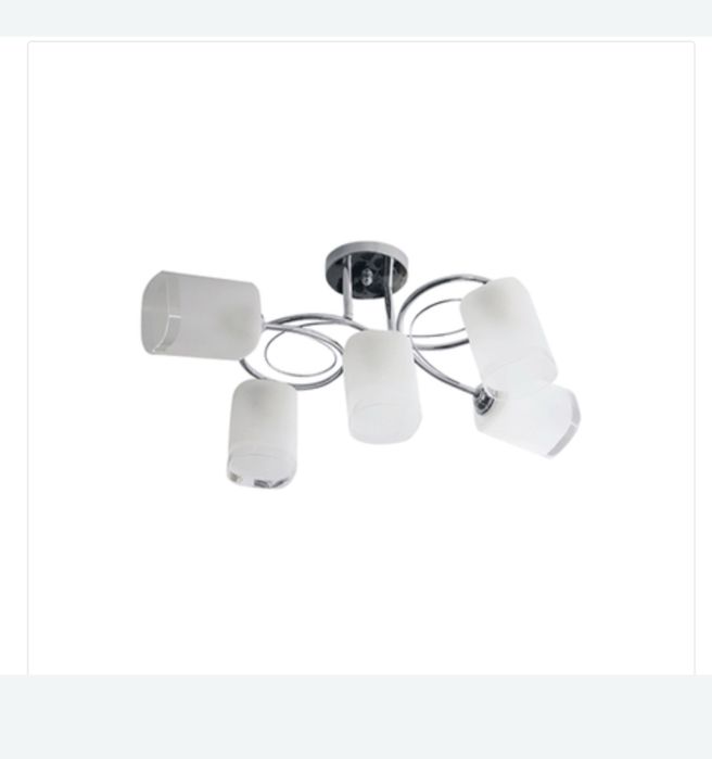 Lustra Calypso Crom+Alb 5xE27 60W