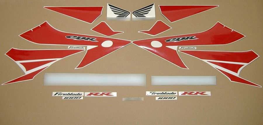 Стикери Honda CBR 1000RR Fireblade лепенки хонда цбр 1000 rr рр sc57