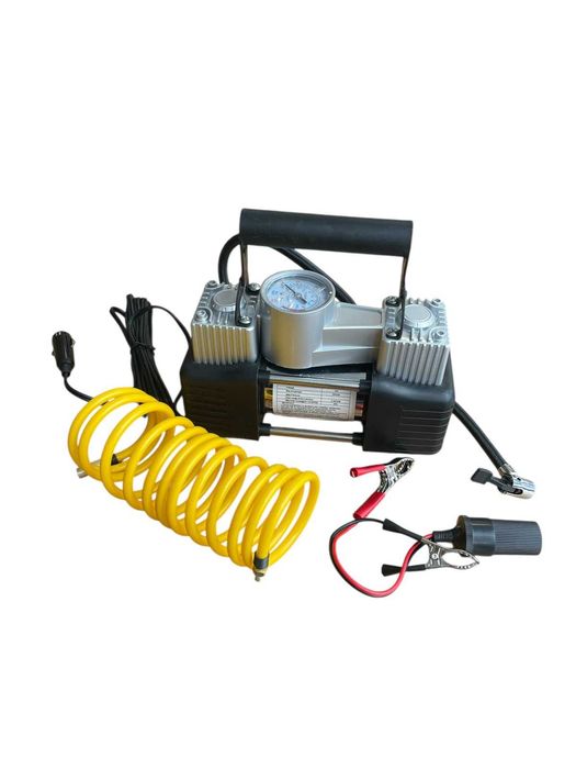 Компресор за гуми с комплект инструменти KraftRoyal с манометър