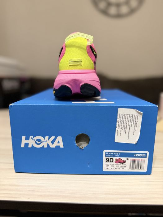 Мъжки обувки за бягане Hoka Mafate 5 neon rose/black