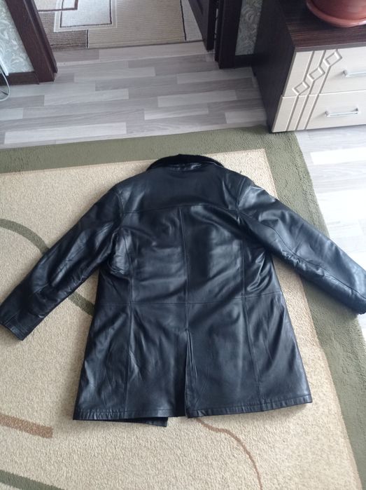 Мужская кожаная дублёнка.