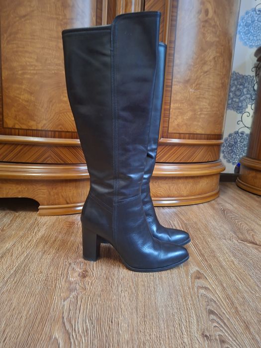 Сапоги женские Кожа