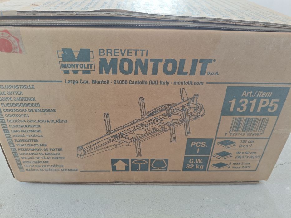 НОВО - Montolit Masterpiuma 131P5 - Машина за рязане на плочки 131 см