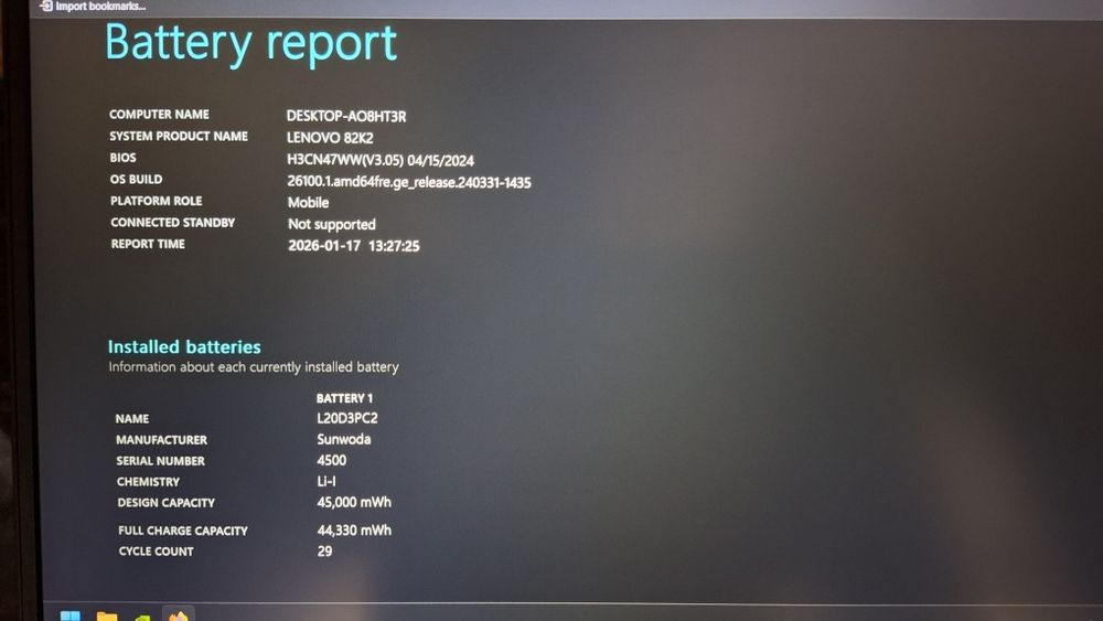 Лаптоп Lenovo Ideapad Gaming/ Ryzen 5500H/ RTX2050/ 16Gb DDR4